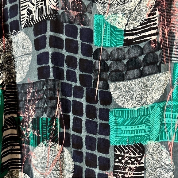 White Stuff Abstract Print Navy Maximalist Tunic Top Dress Size 8 - Picture 4 of 12